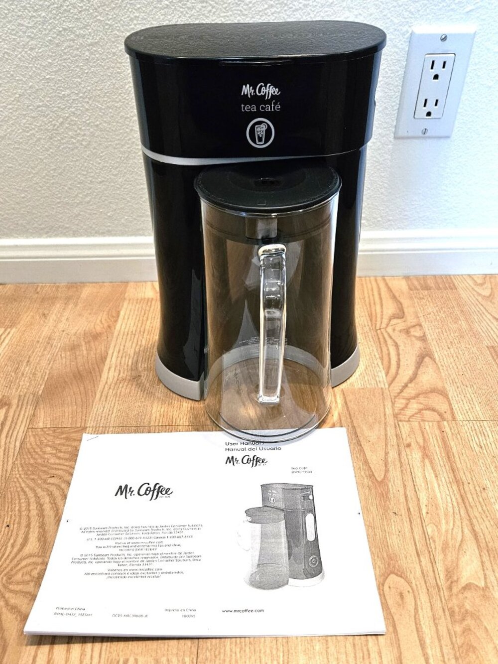 Mr. Coffee 2-in-1 Iced Tea Brewing System with Glass Pitcher Tea Cafe BVMC-TM33